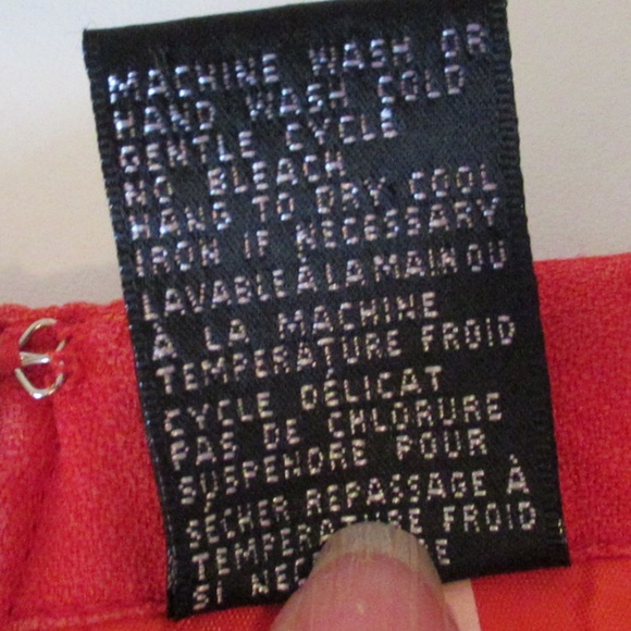 August Silk Red 100% silk skirt - Picture 10 of 12